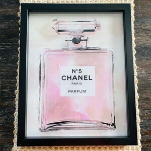 CHANEL No. 5 Pink and Black Perfume Art